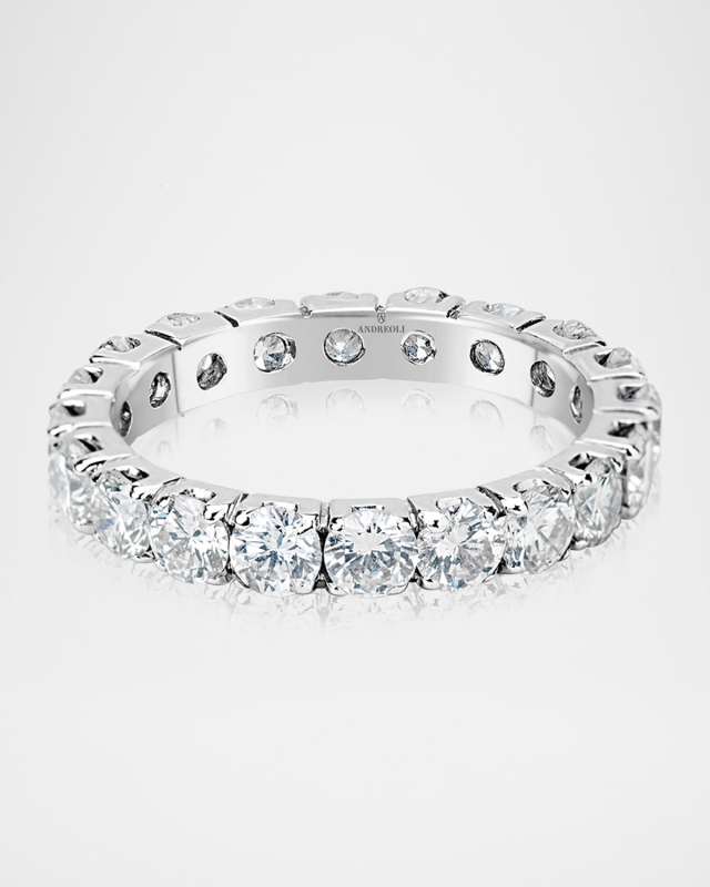 18K White Gold Diamond Ring, Size 7