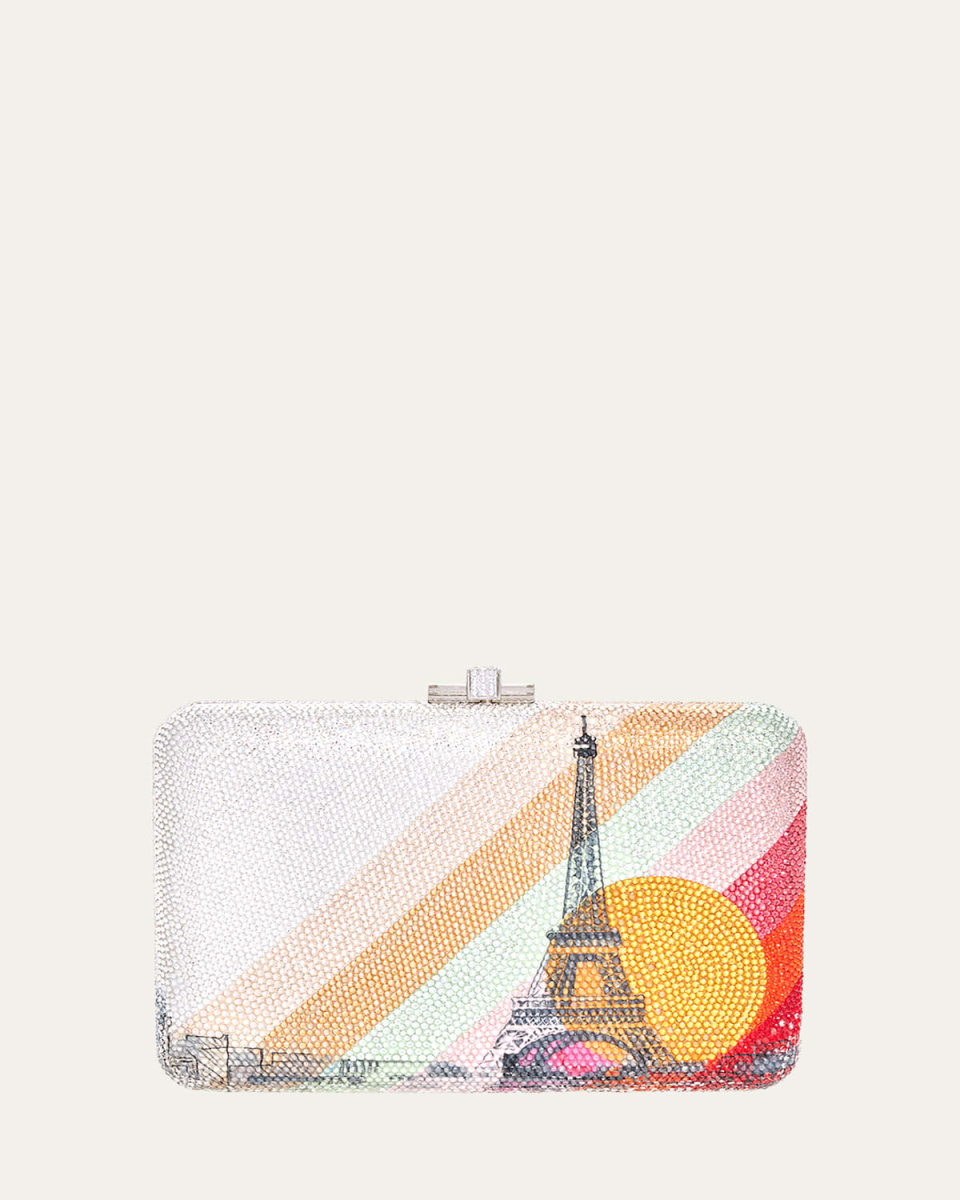 Paris Golden Hour Crystal Clutch Bag