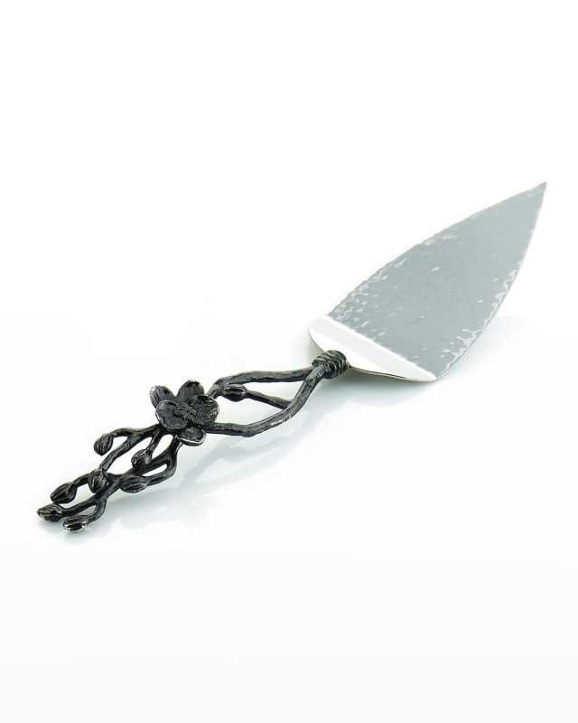 Black Orchid Cake Server