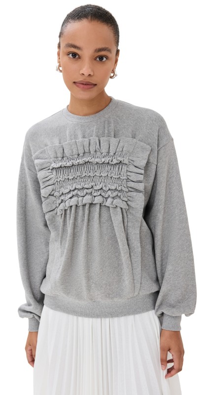 Cecilie Bahnsen Ollie Sweatshirt Grey Melange