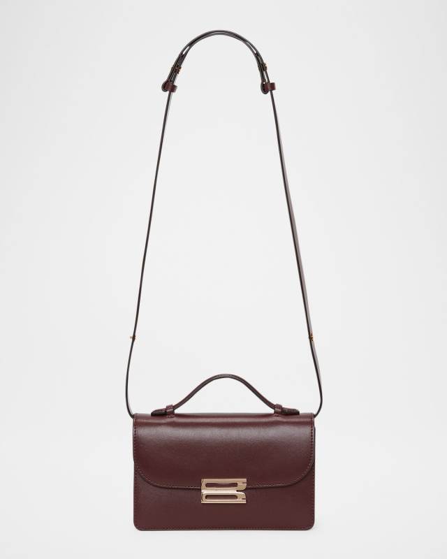 Mini Buckle Flap Leather Shoulder Bag