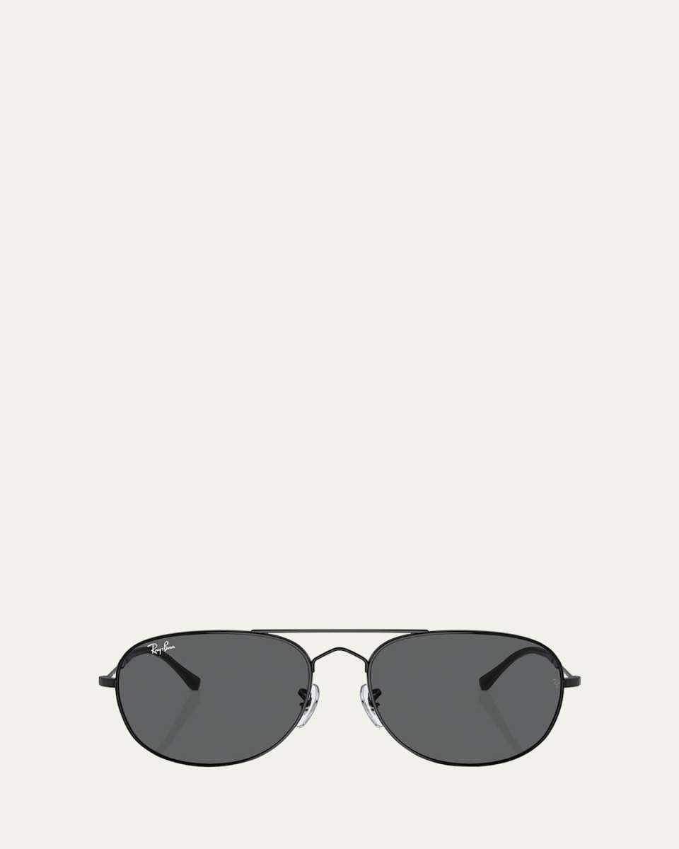 Bain Bridge Metal Aviator Sunglasses, 60mm