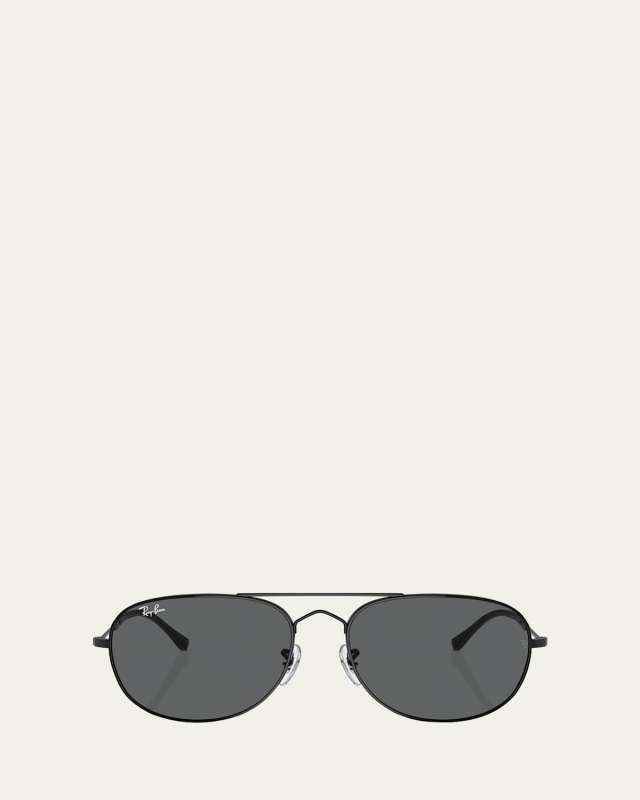 Bain Bridge Metal Aviator Sunglasses, 60mm