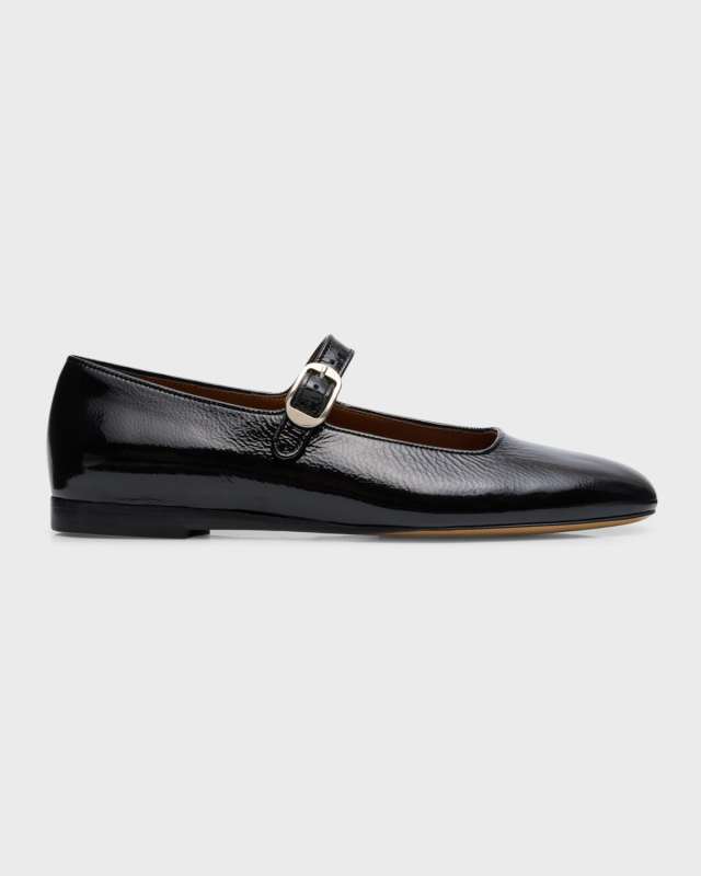 Patent Leather Mary Jane Ballerina Flats