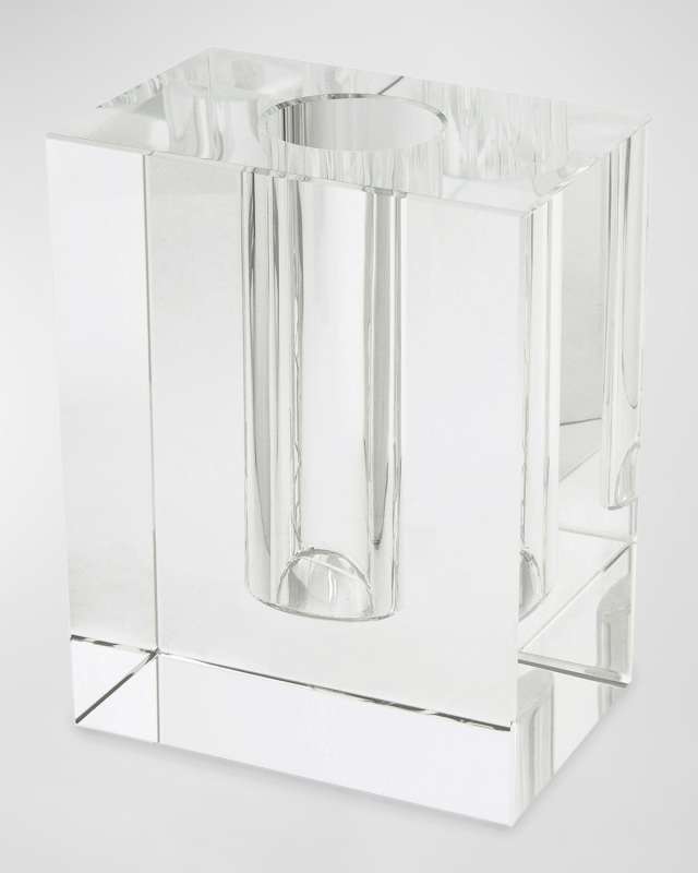 Clear Crystal Modern Rectangular Vase