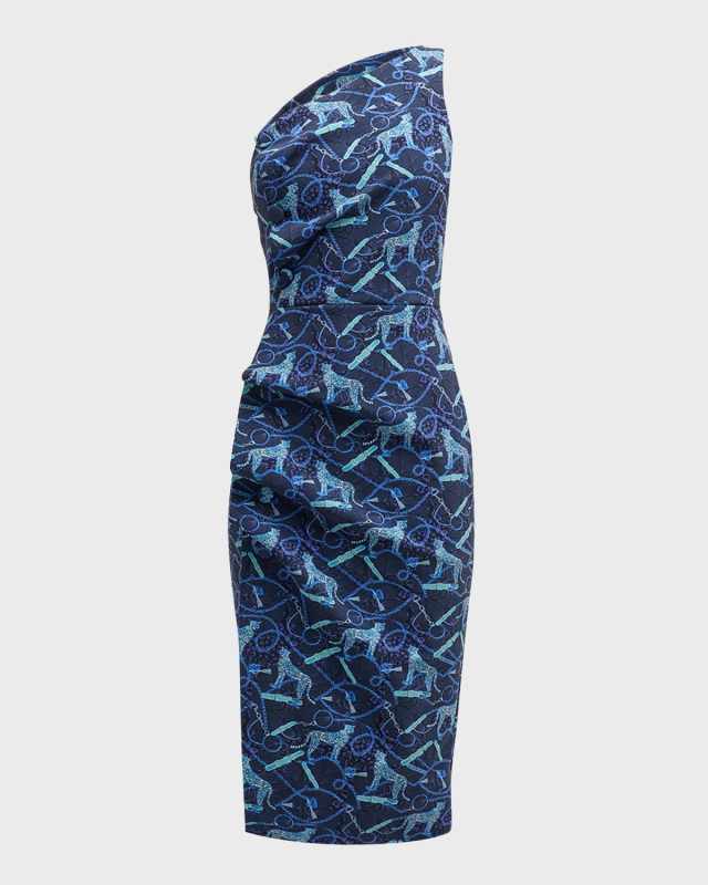 Ruffle One-Shoulder Bodycon Dress