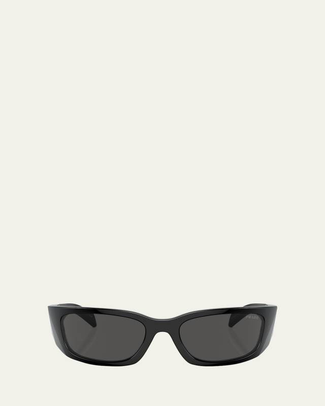 Logo Propionate & Plastic Wrap Sunglasses