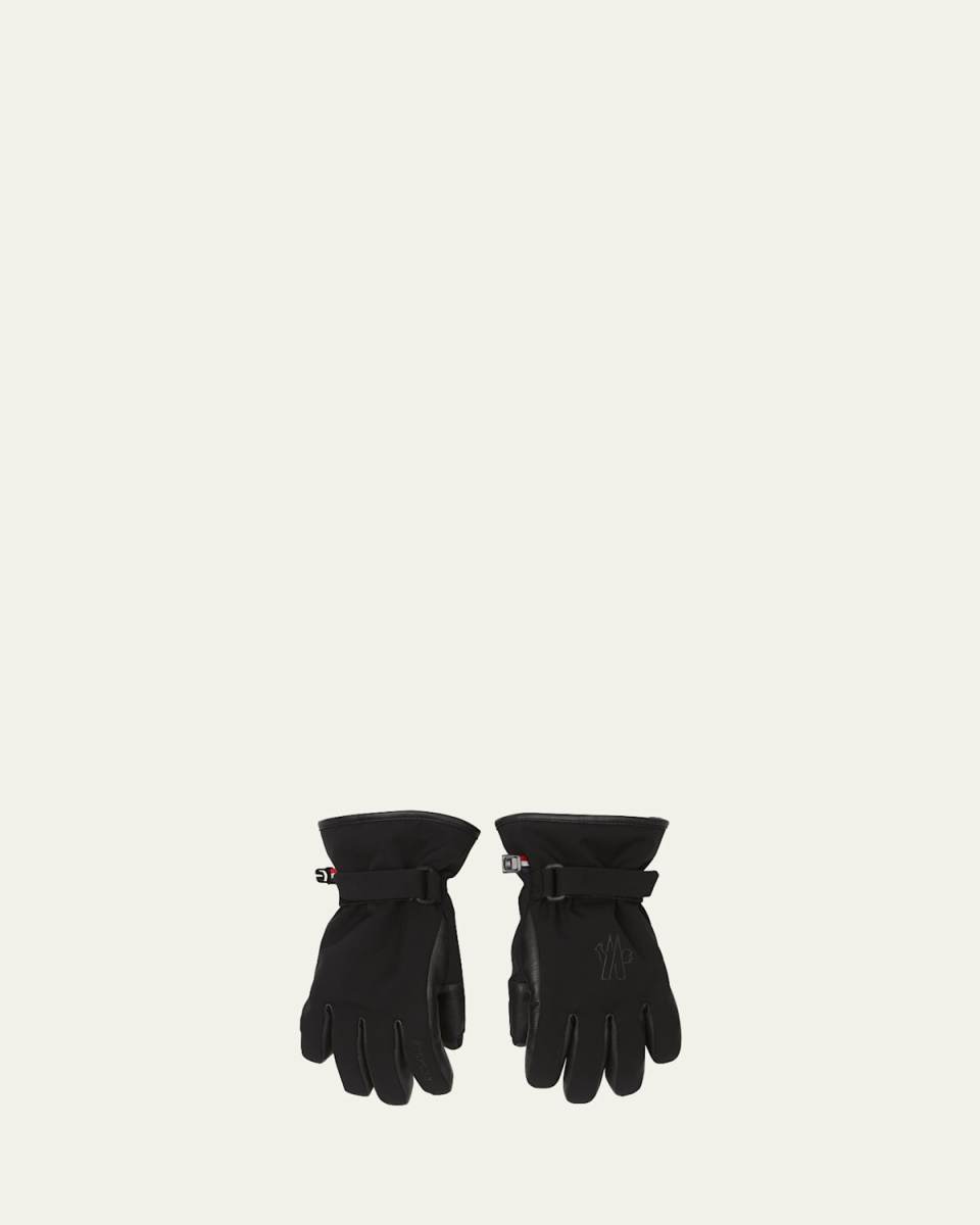 Girl's Logo-Print Ski Gloves, Size S-