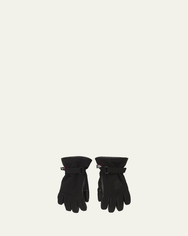 Girl's Logo-Print Ski Gloves, Size S-