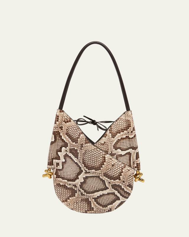 Solstice Small Python Shoulder Bag