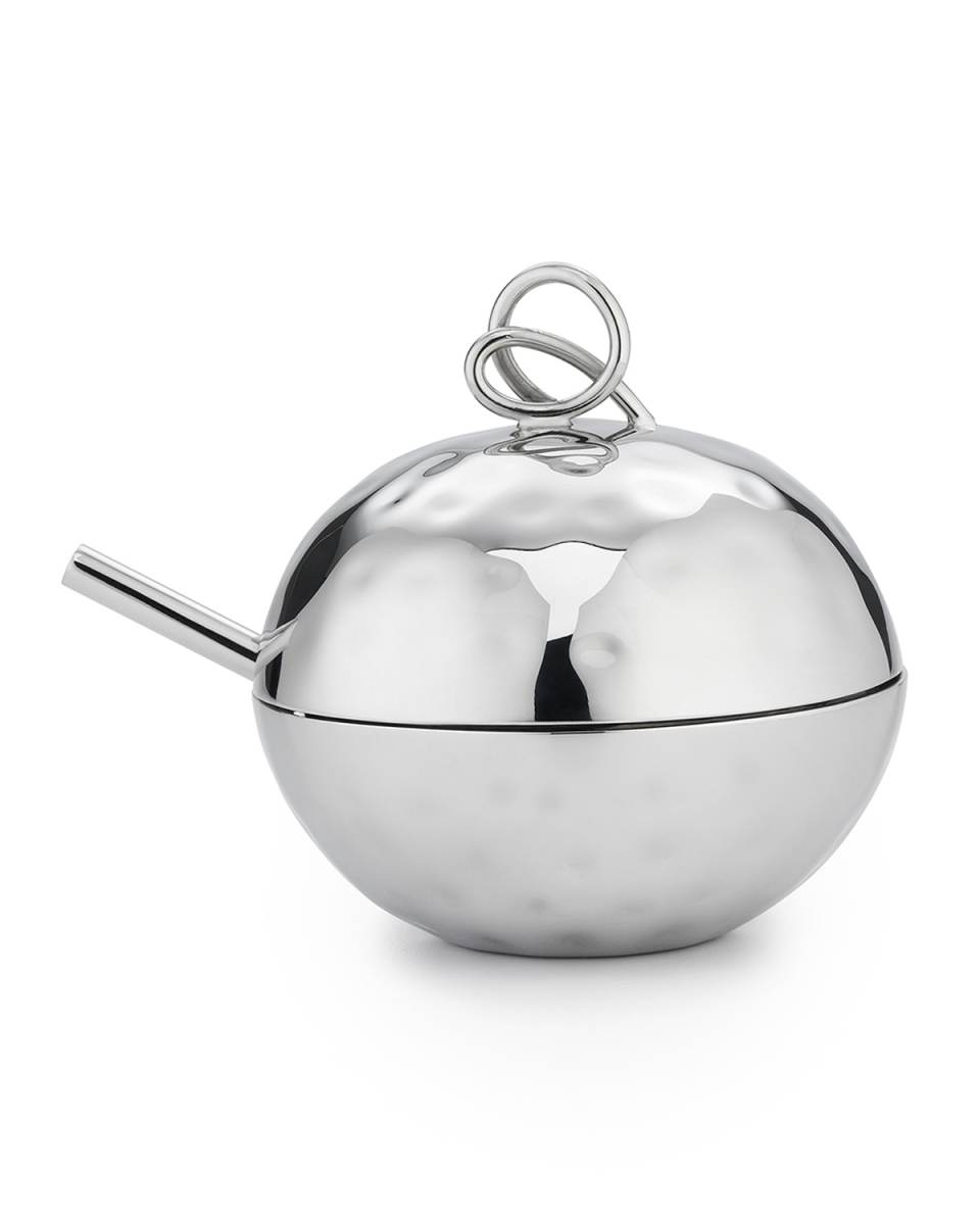 Opus Sugar Bowl with Double Loop Lid & Spoon