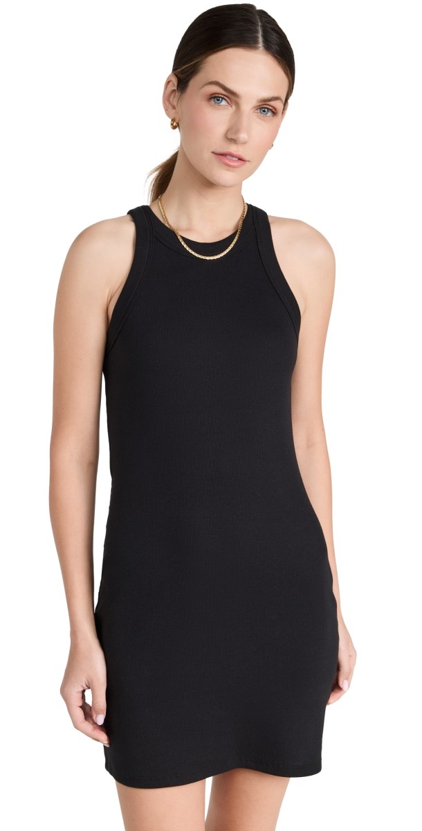 Reformation Loretta Knit Dress Black
