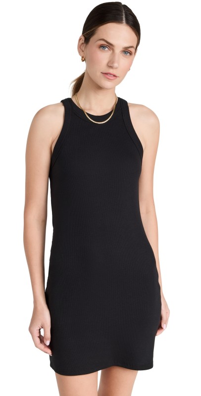 Reformation Loretta Knit Dress Black