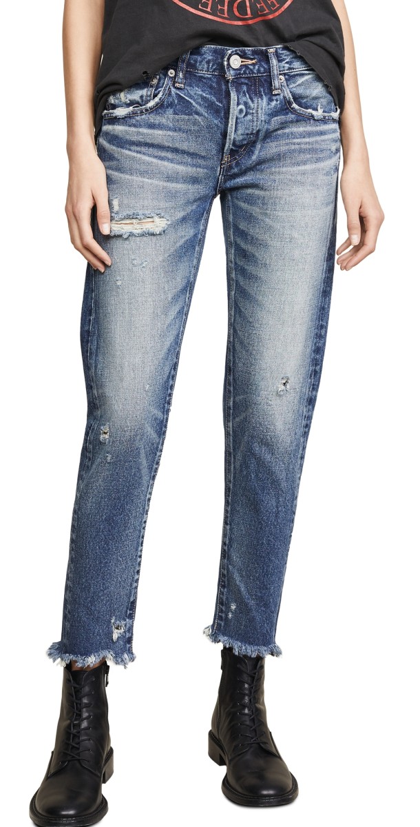 MOUSSY VINTAGE Kelley Tapered Jeans Dark Blue