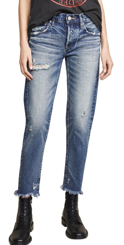 MOUSSY VINTAGE Kelley Tapered Jeans Dark Blue