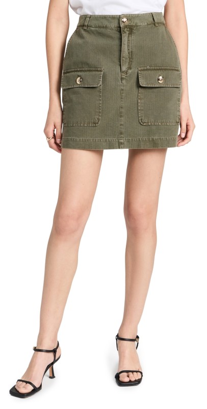 ANINE BING Aliza Skirt Army Green