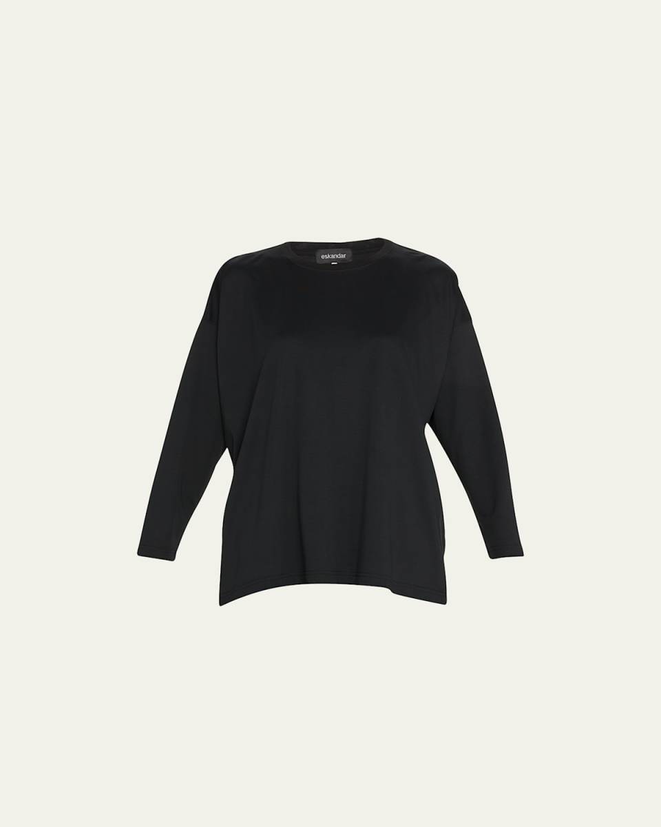 A-Line Long-Sleeve Cotton T-Shirt
