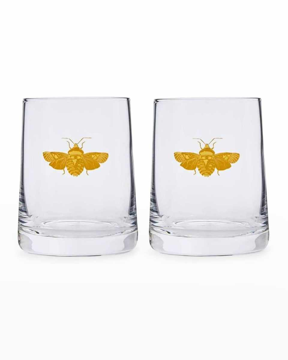 Creatures of Curiosity Double Old-Fashioned Glasses, Set of 2