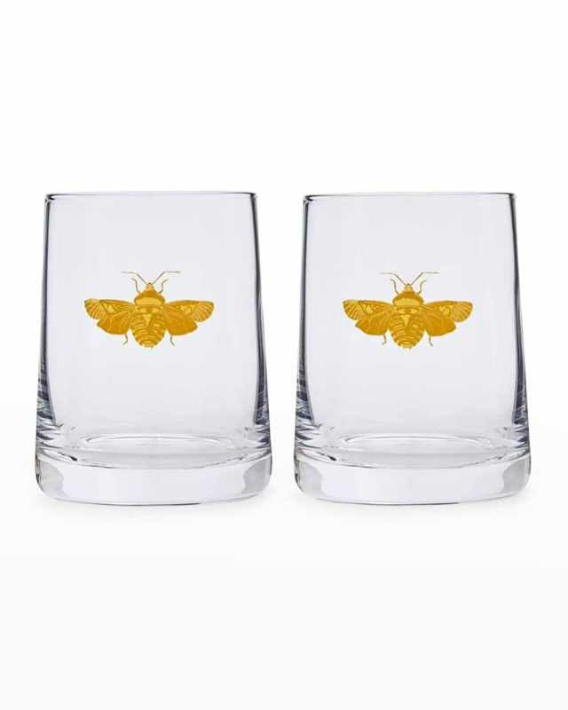 Creatures of Curiosity Double Old-Fashioned Glasses, Set of 2