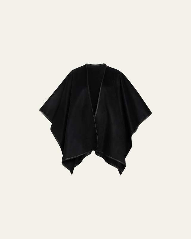 Angular Reversible Cashmere Cape