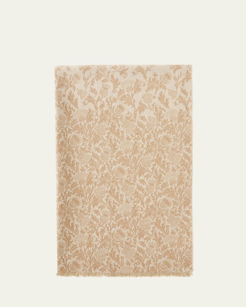 Printed Cashmere-Silk Scarf