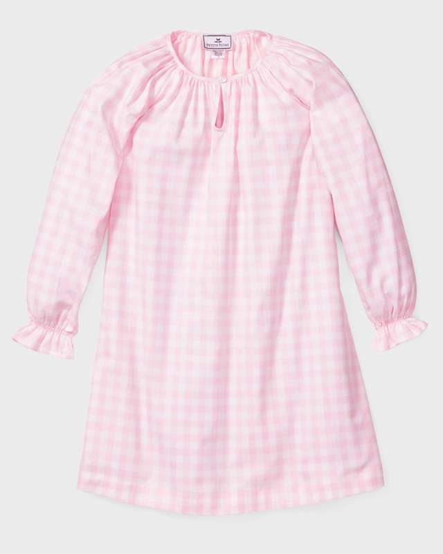 Girl's Delphine Gingham Nightgown, Size 6M-14