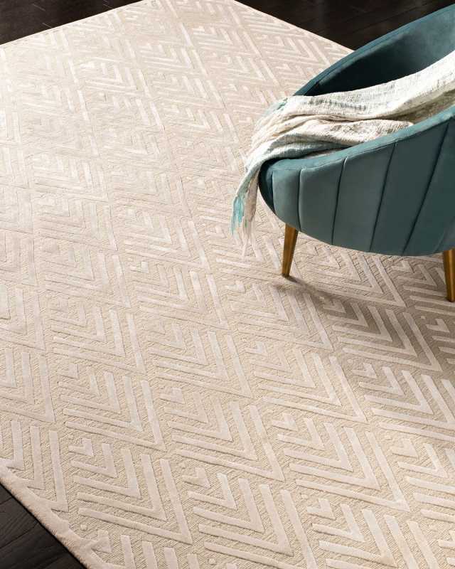 Jazz Age Hand-Knotted Rug, 10' x 14'