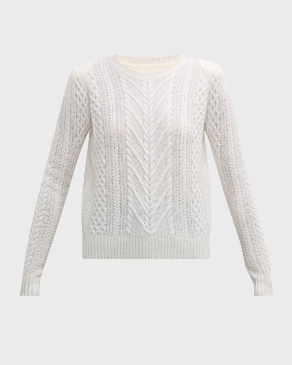 Cashmere Cable Crew Neck Sweat