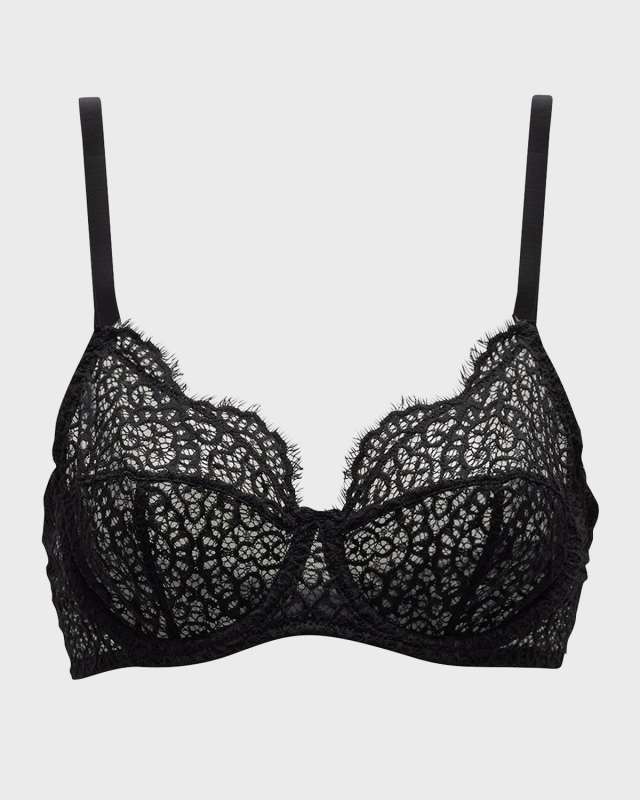 Monique Scalloped Geometric Lace Underwire Bra