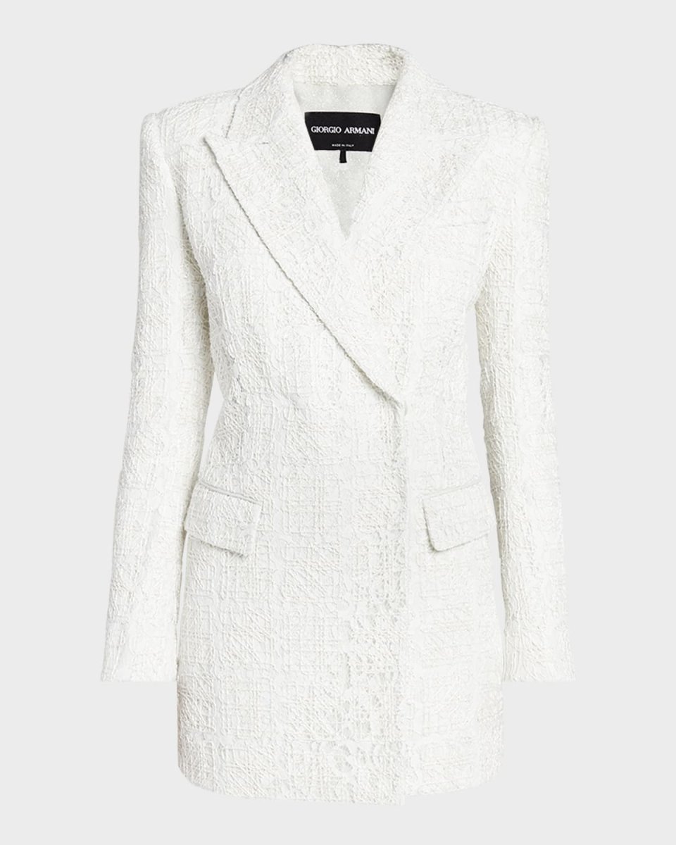 Broderie Cordonnet Lace Tailored Jacket