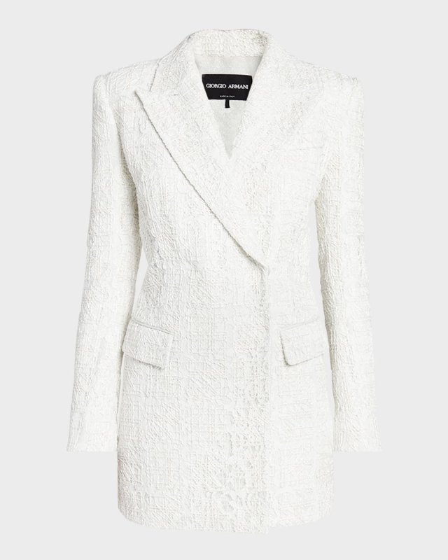 Broderie Cordonnet Lace Tailored Jacket