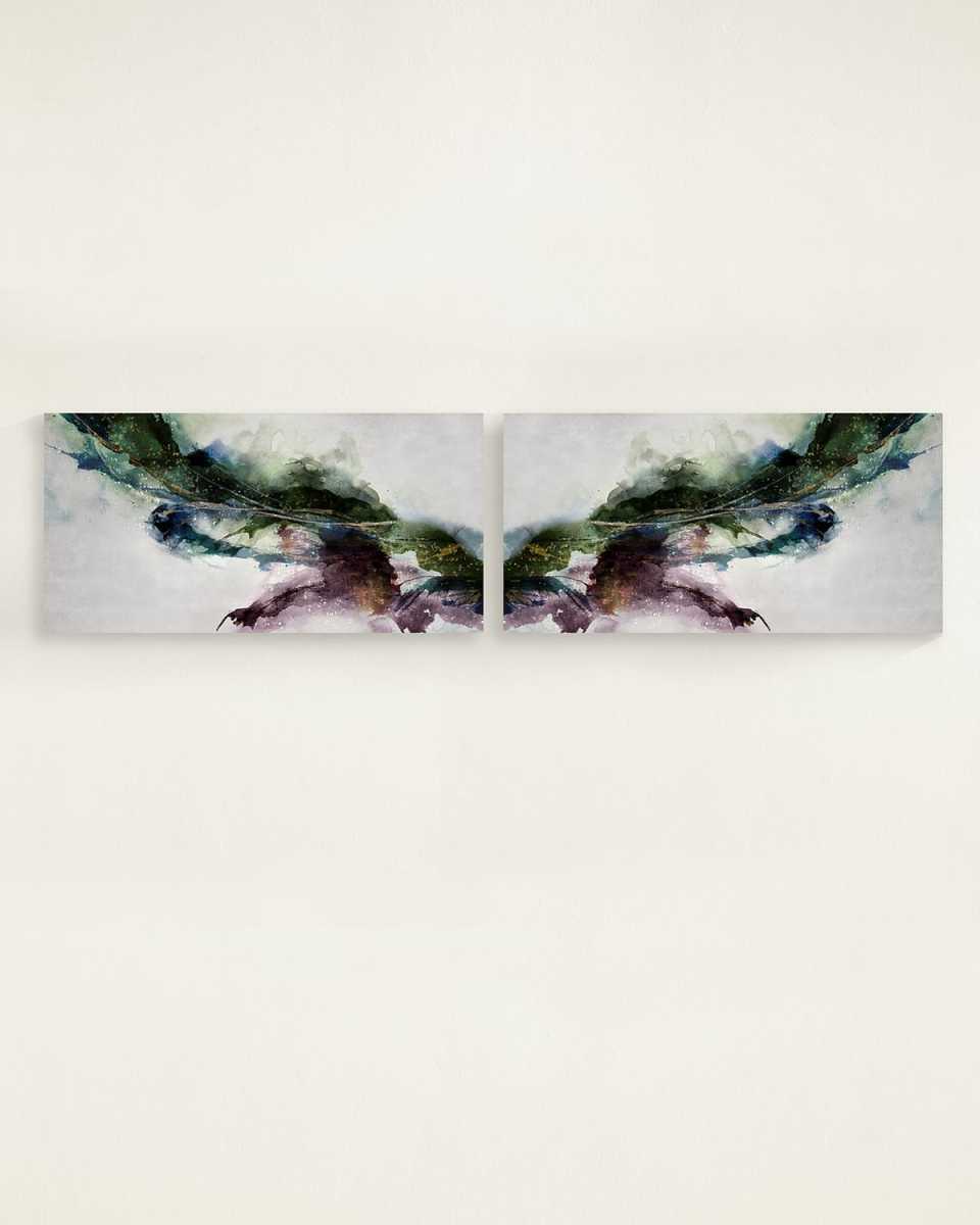 "Movement in Color" Gallery-Wrapped Giclees on Canvas by Mari Urasawa, 60" x 30" - Set of 2