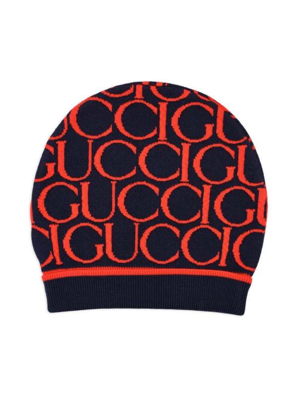 logo-jacquard beanie