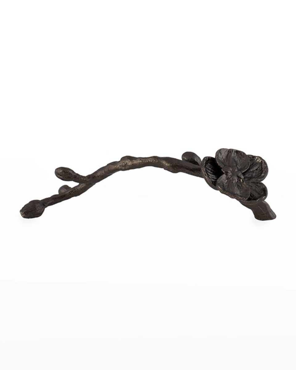 Orchid Small Pull, Black Nickel-plate
