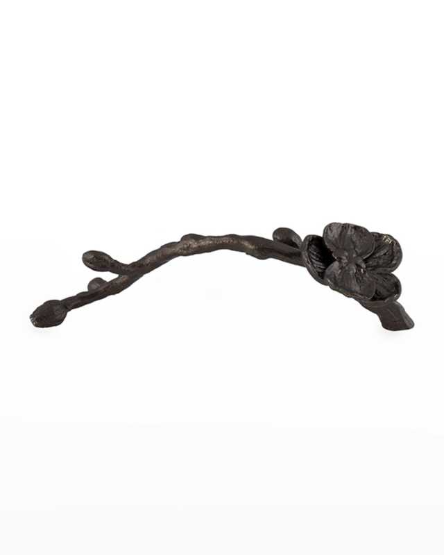 Orchid Small Pull, Black Nickel-plate