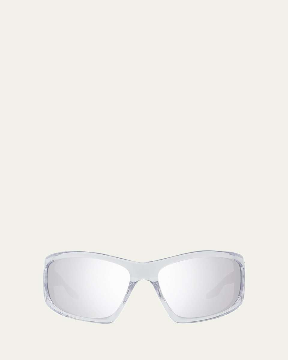 Giv Cut Acetate Wrap Sunglasses