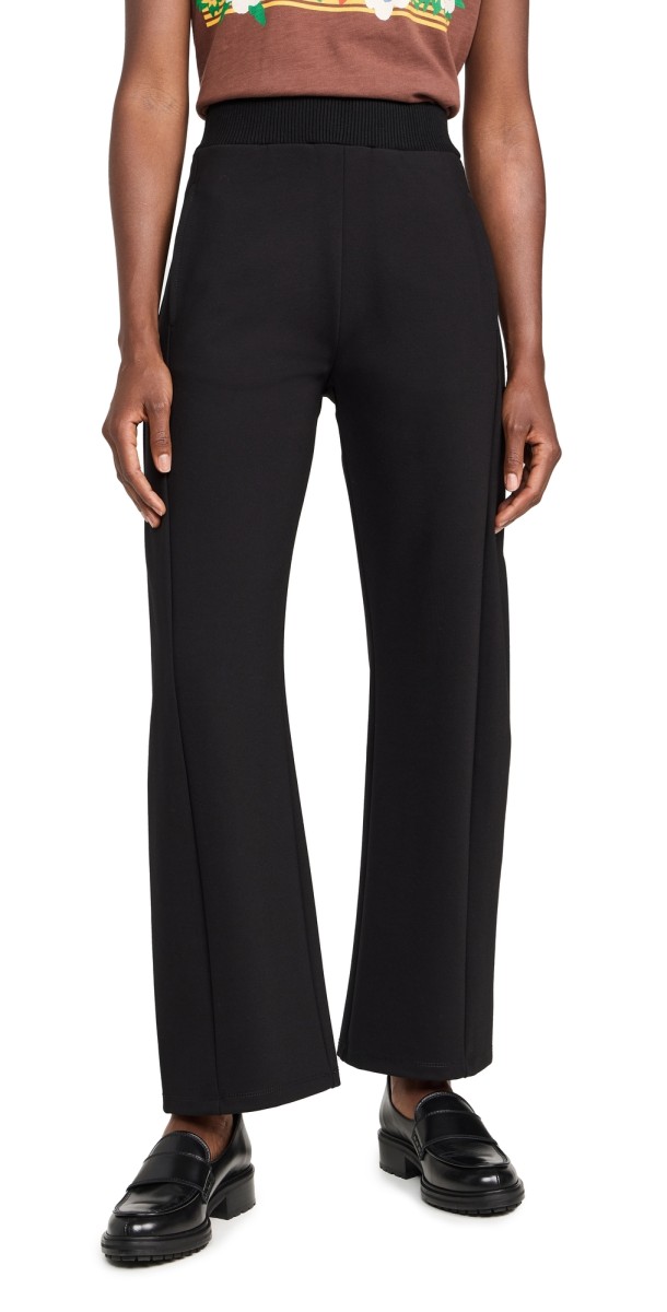 MOTHER The Smooth Half Pipe Flood Pants Black