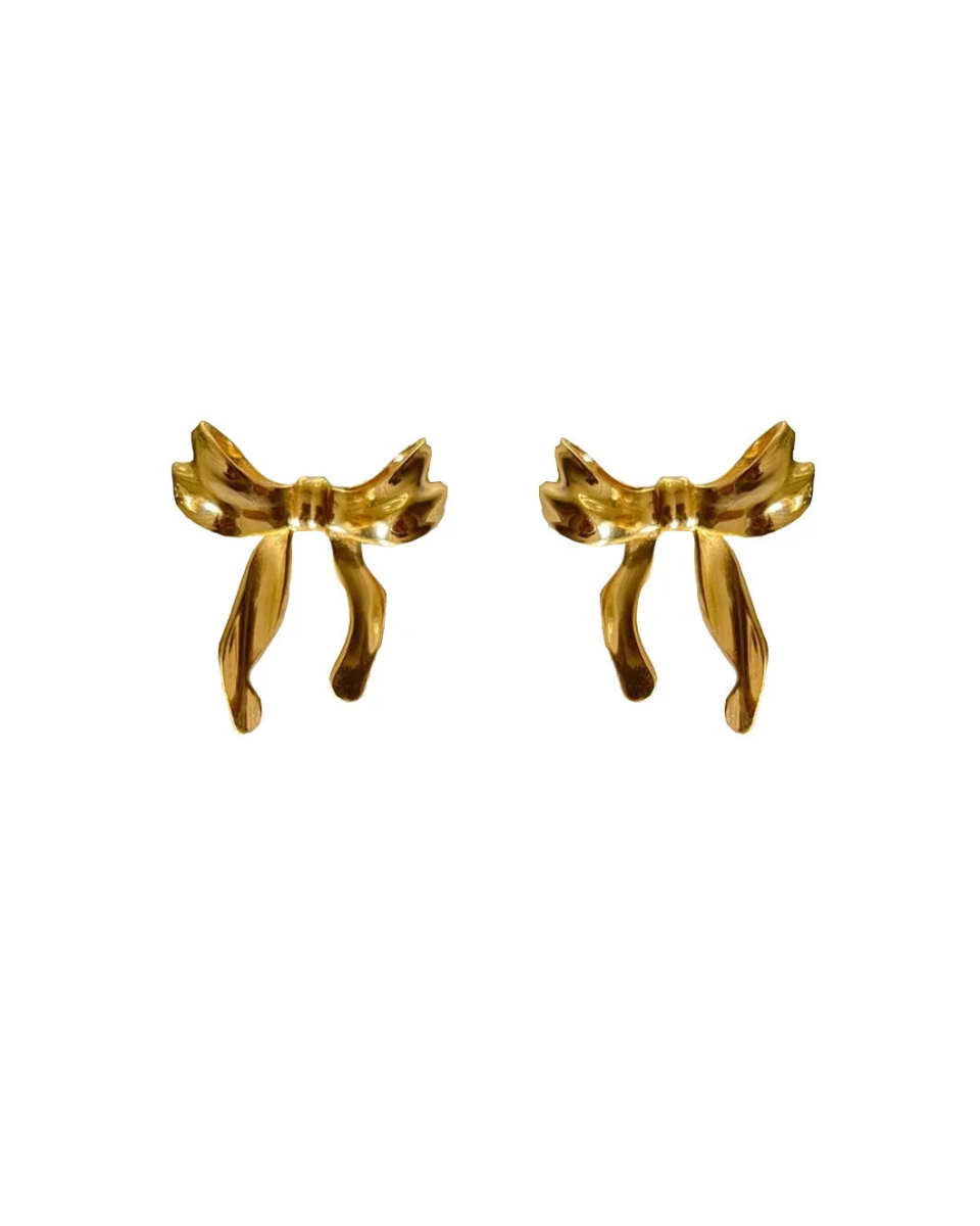 Ribbon Stud Earrings