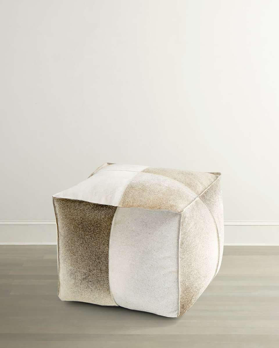 Blaire Hairhide Pouf