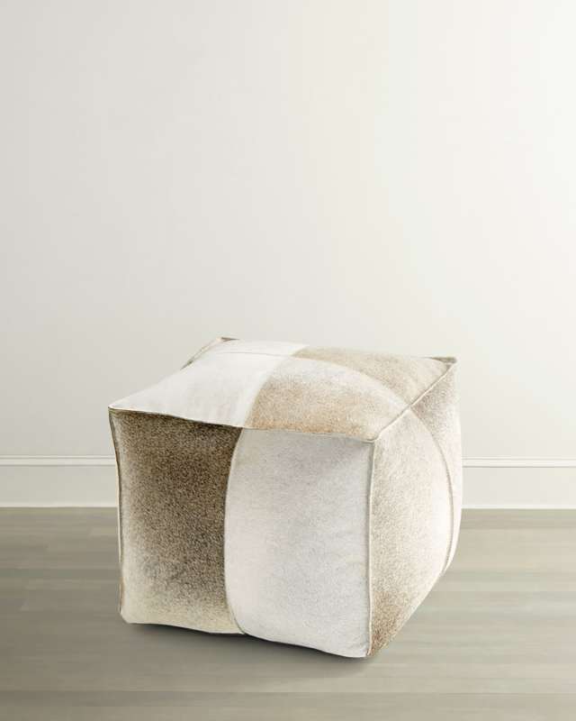 Blaire Hairhide Pouf