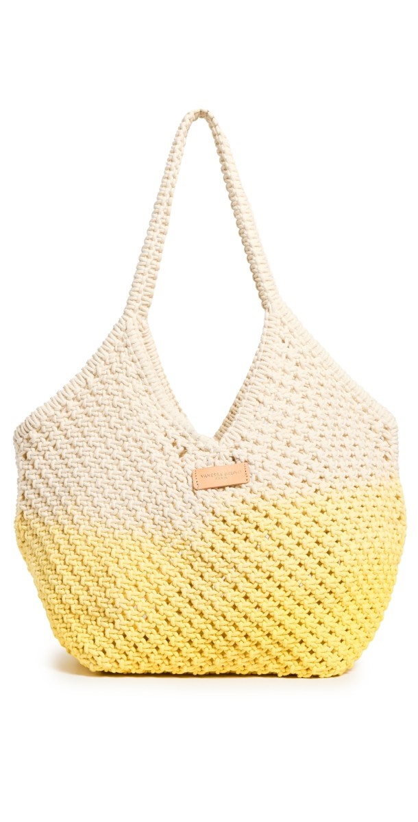 Vanessa Bruno Panier Bag Blanc/Jaune Fluo
