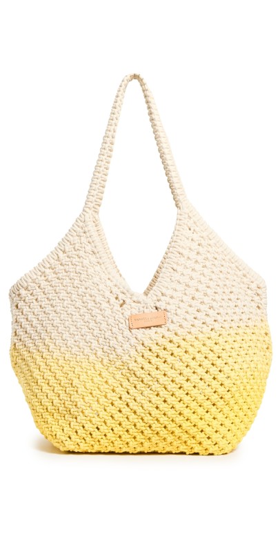 Vanessa Bruno Panier Bag Blanc/Jaune Fluo