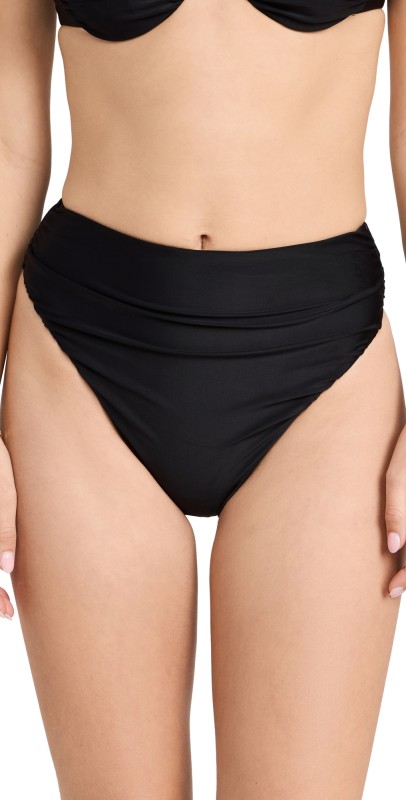 SIR. Zoya Gathered Bikini Briefs Black