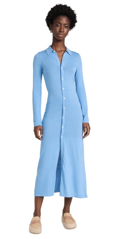 Guest in Residence Showtime Shirt Dress Denim Blue