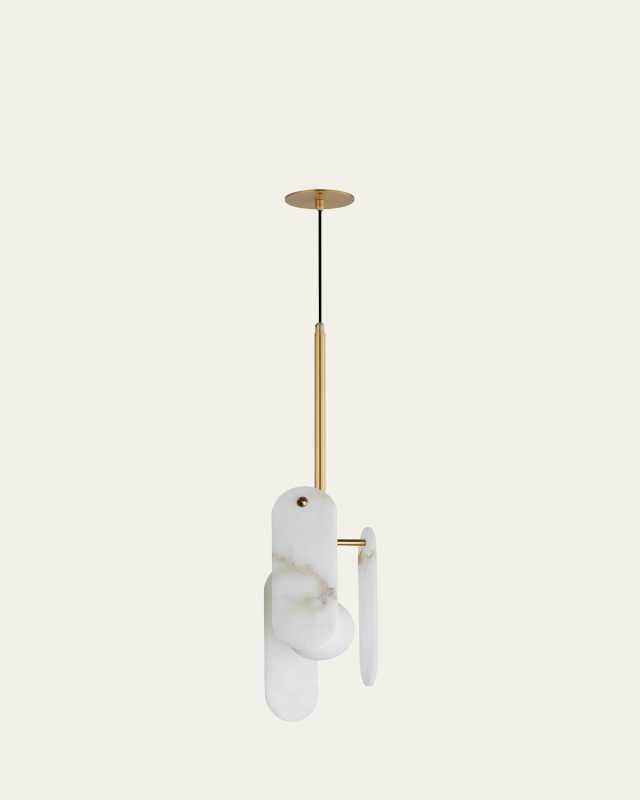 Megalith Stone Alabaster 30" Pendant