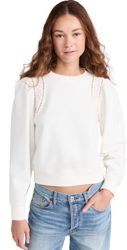 PAIGE Dorea Sweatshirt Ivory