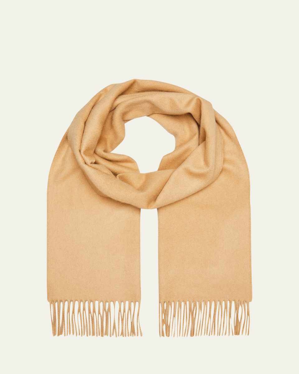 Fringe Cashmere Scarf