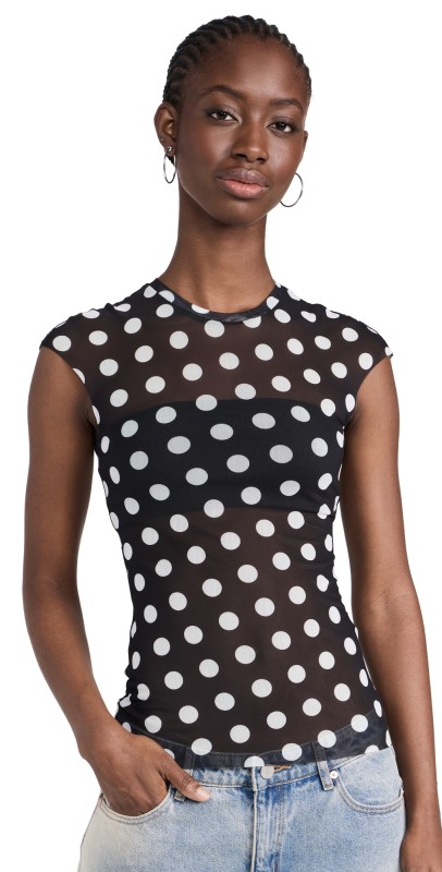 AFRM Nina Top Diagonal Dot