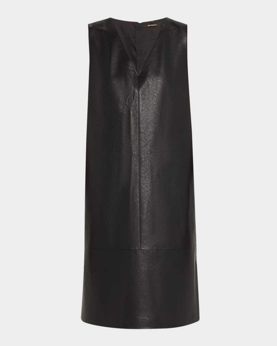 Graylen Sleeveless Vegan Leather Dress