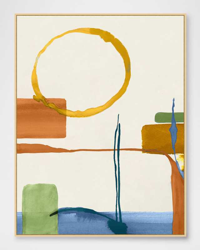 "Modernist Playground 2" Framed Giclee Wall Art